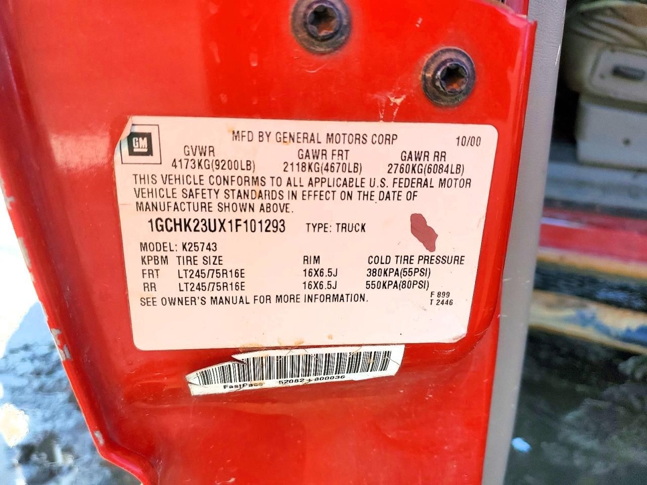 2001 Chevrolet Silverado K2500 Heavy Duty