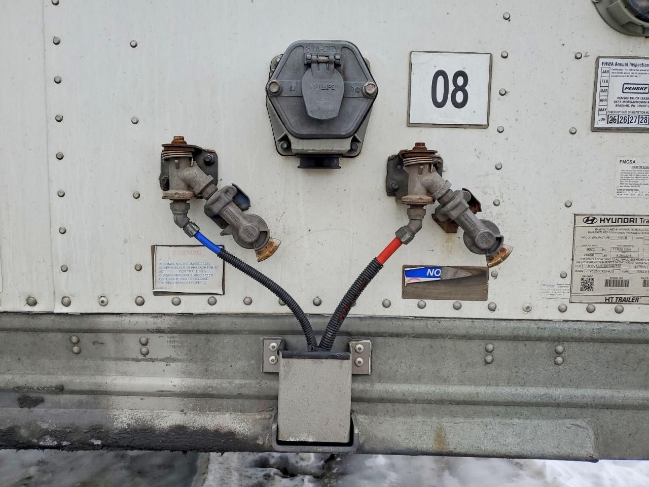 2019 Hyundai VC2530152-DRY Van Trailer