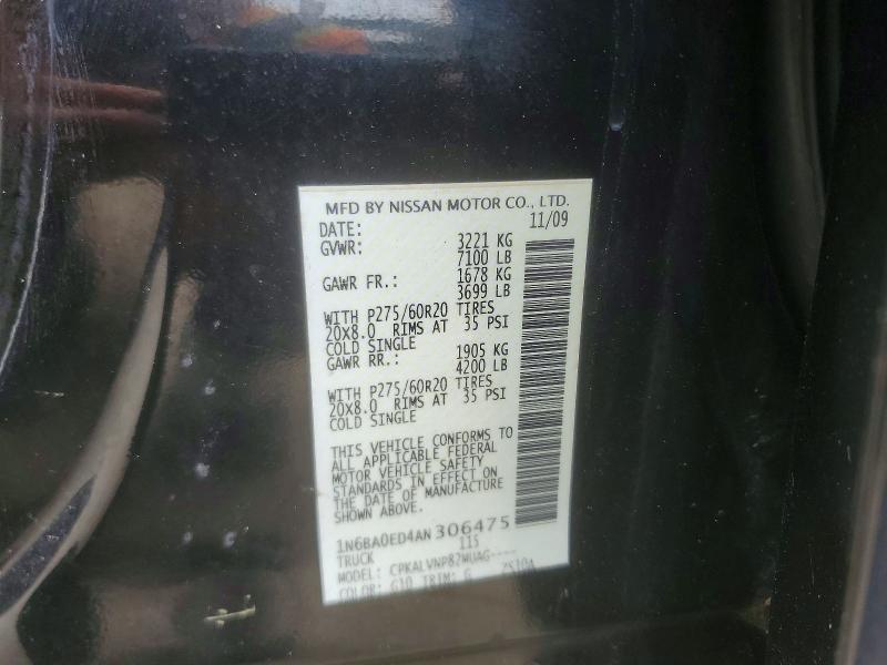 2010 Nissan Titan SE