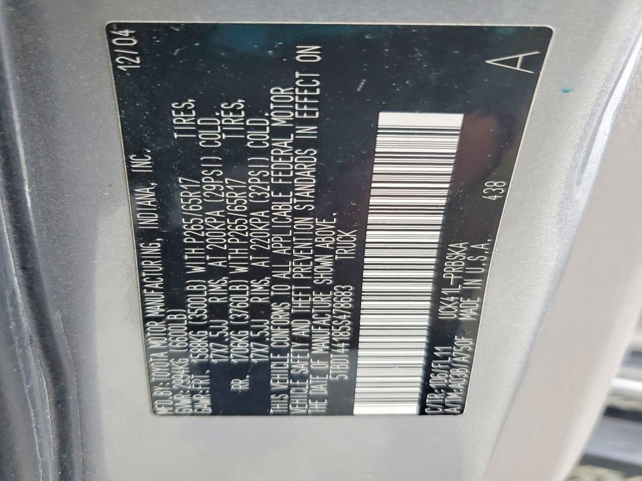 2005 Toyota Tundra Double cab SR5