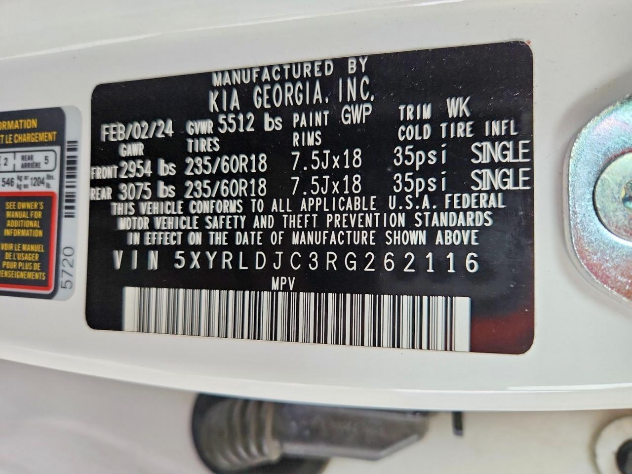 2024 KIA Sorento s