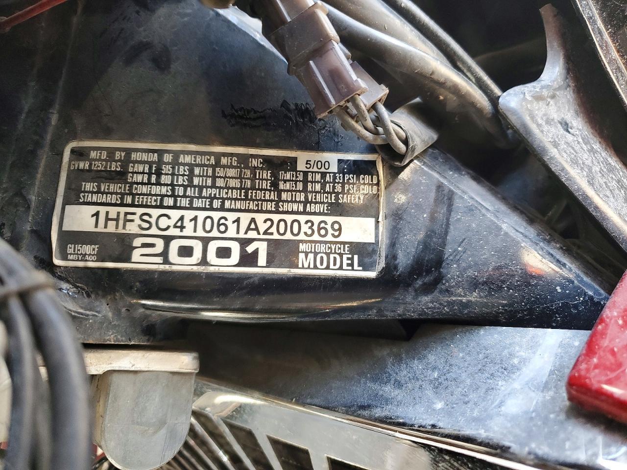 2001 Honda GL1500 CF