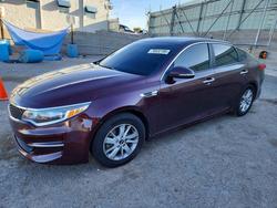 KIA Vehiculos salvage en venta: 2016 KIA Optima lx