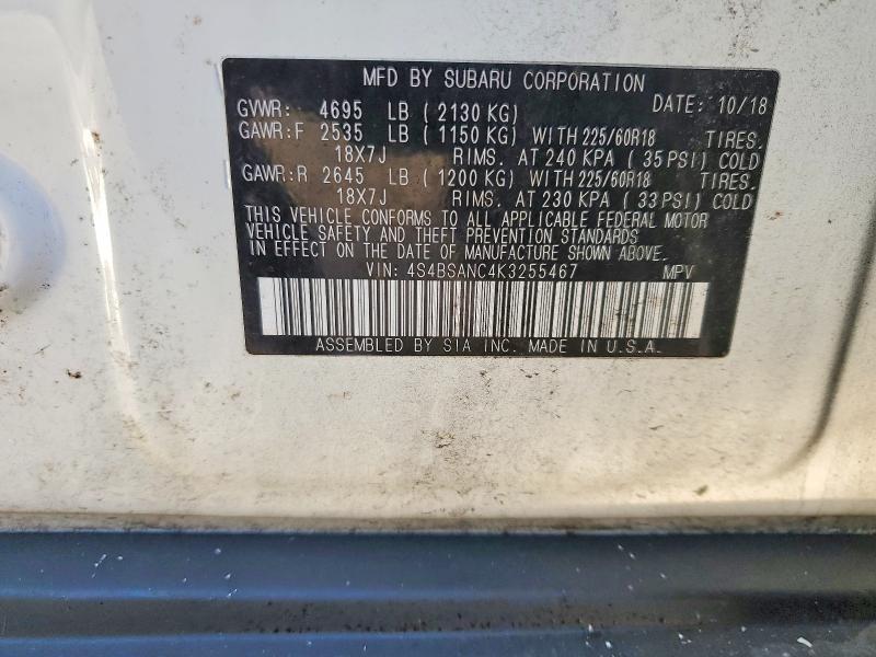 2019 Subaru Outback 2.5i Limited