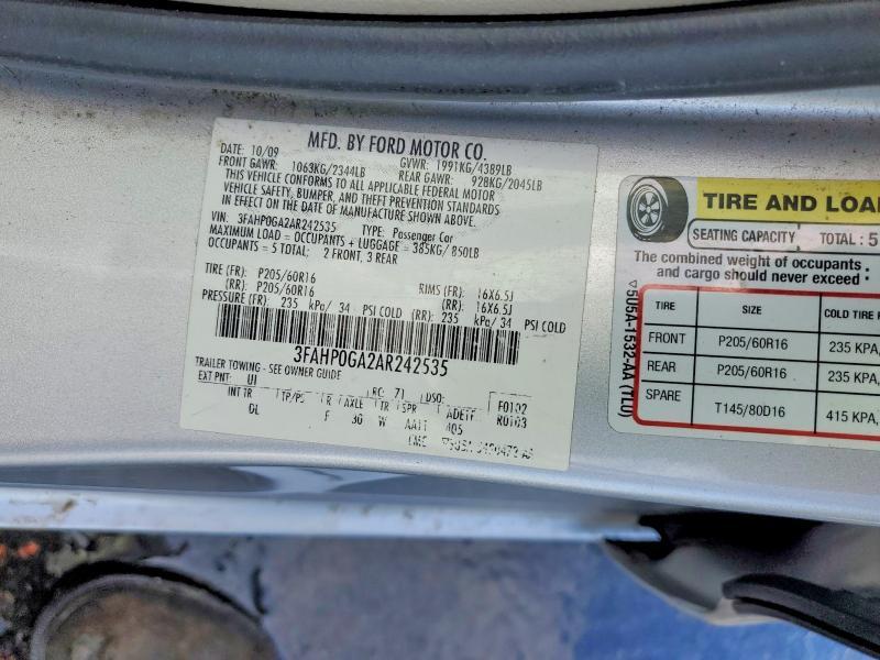 2010 Ford Fusion s