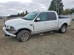 Ford salvage cars for sale: 2001 Ford F150 Supercrew