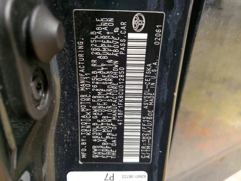 2012 Toyota Camry Base