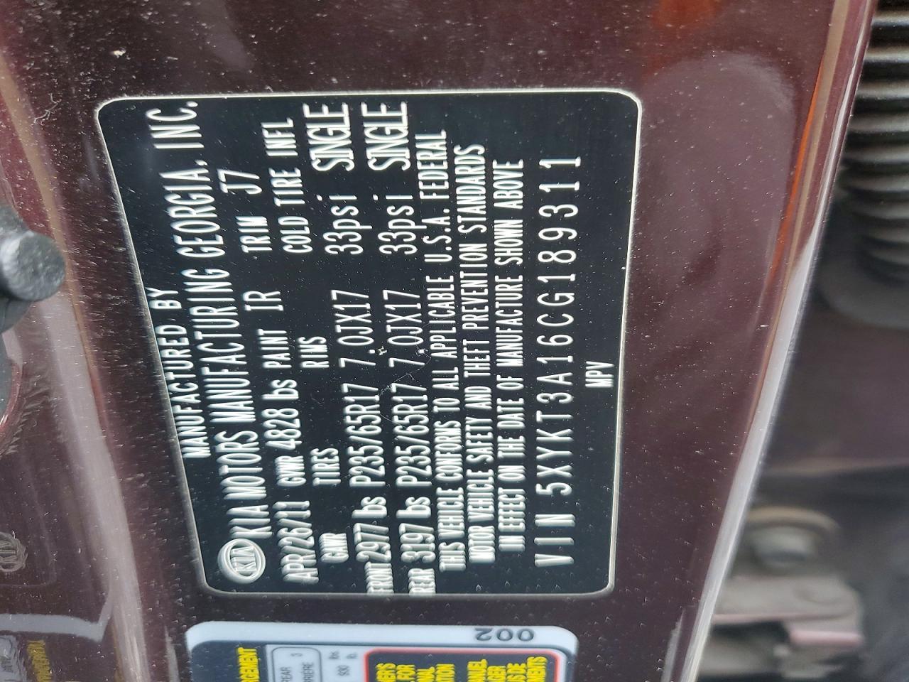 2012 KIA Sorento Base