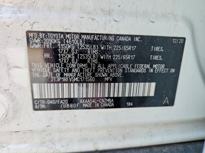 2021 Toyota Rav4 xle