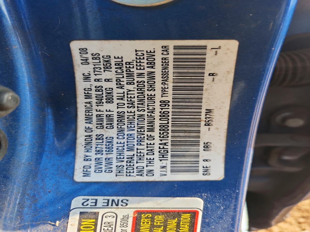 2008 Honda Civic lx