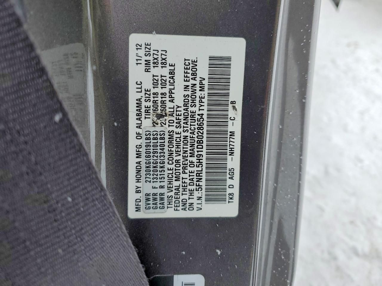 2013 Honda Odyssey Touring