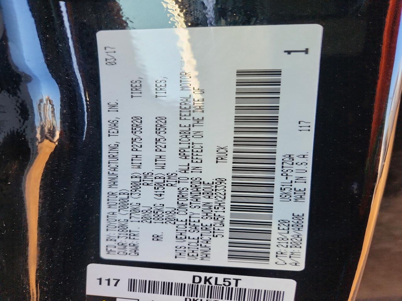 2017 Toyota Tundra Platinum