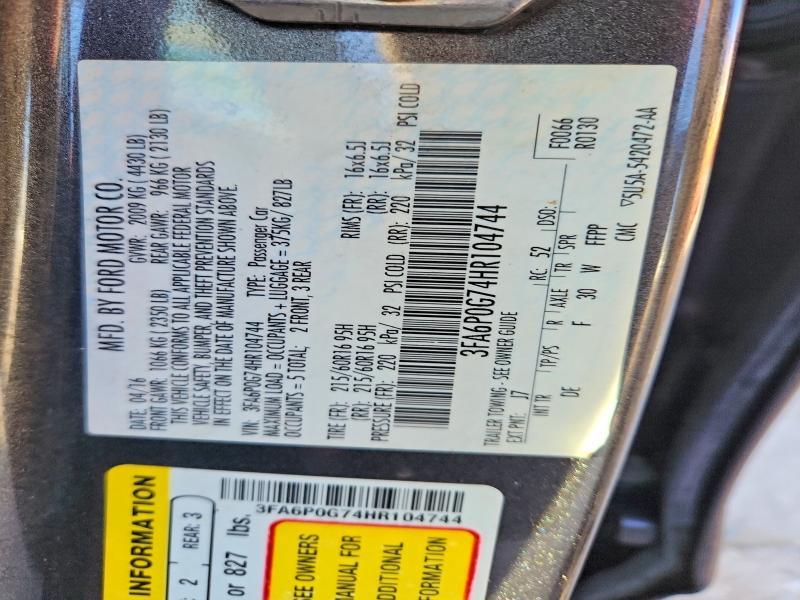 2017 Ford Fusion s