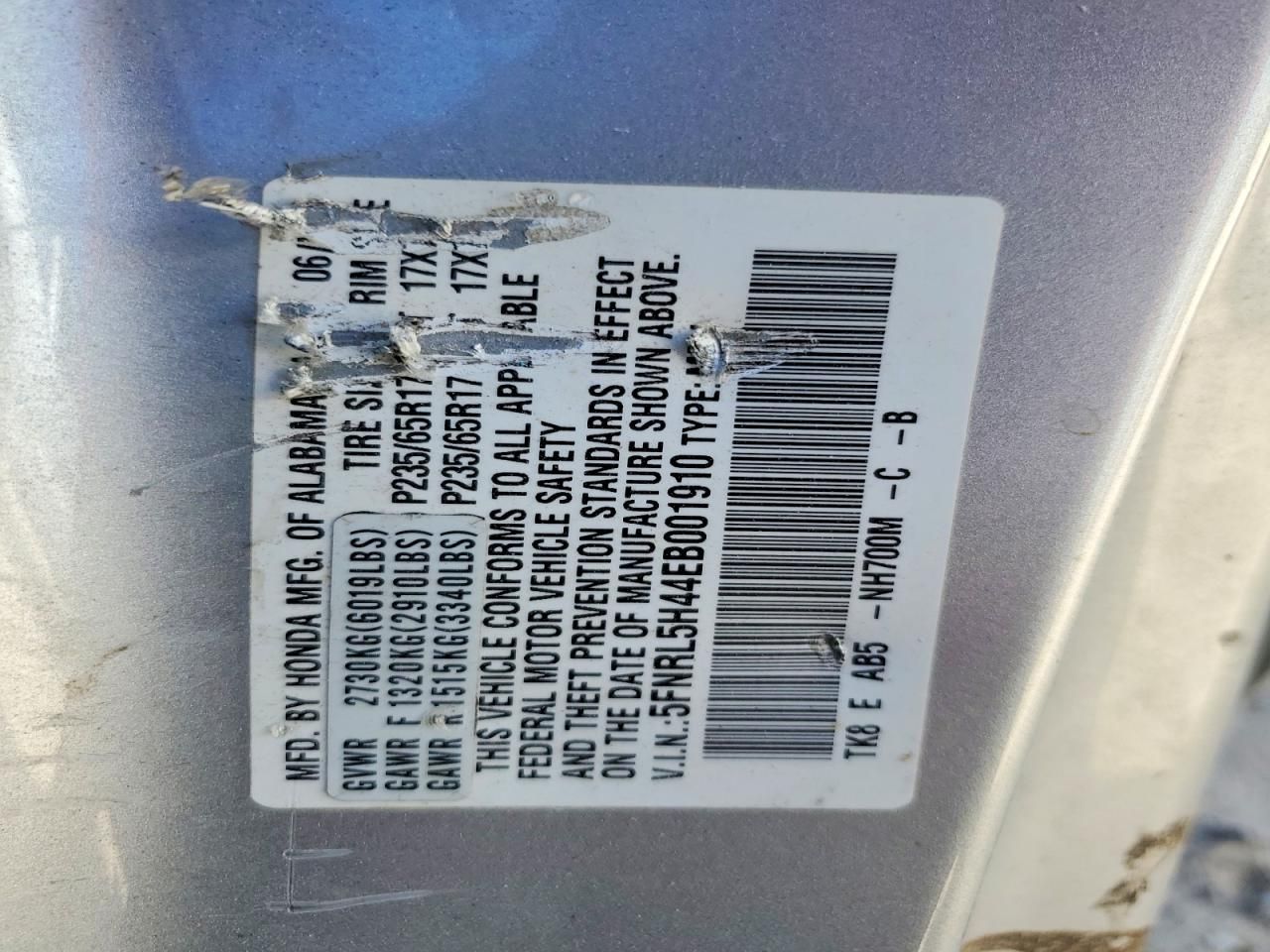 2014 Honda Odyssey ex