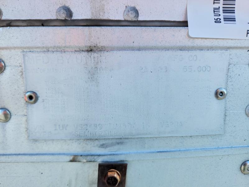 2005 Utility VS2RA Refrigerated Van Trailer
