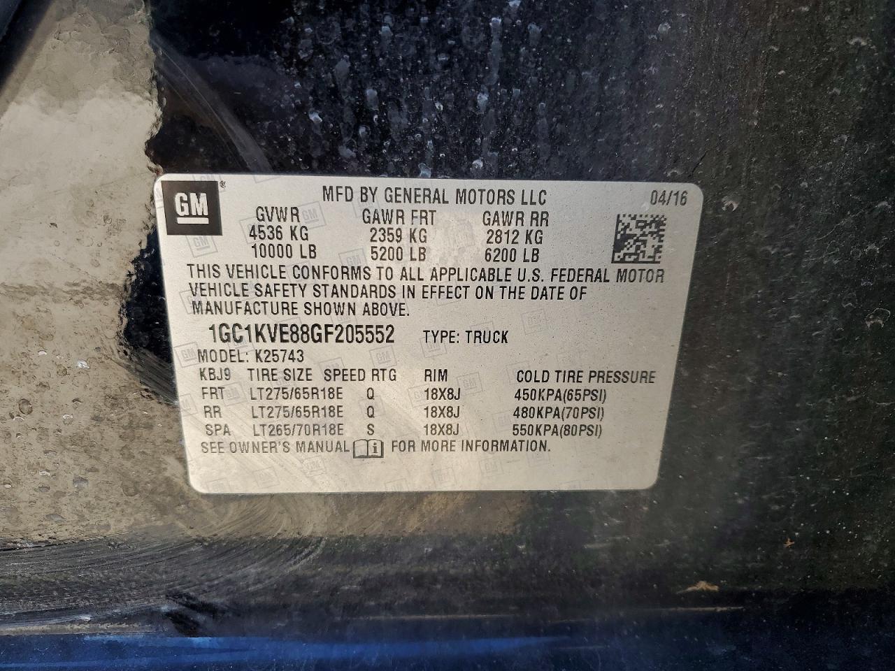 2016 Chevrolet Silverado K2500 Heavy Duty LT