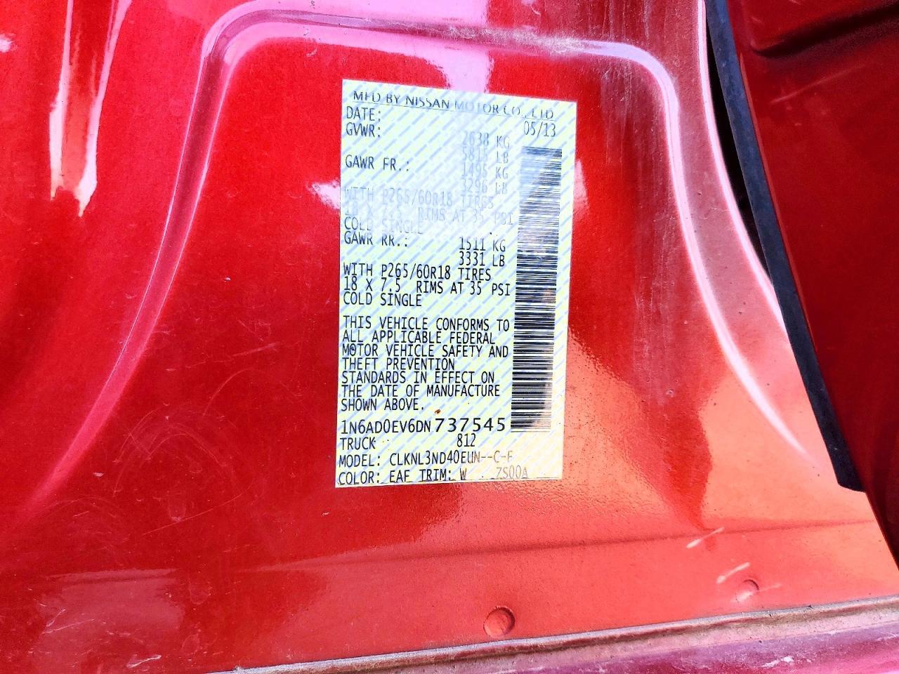2013 Nissan Frontier S