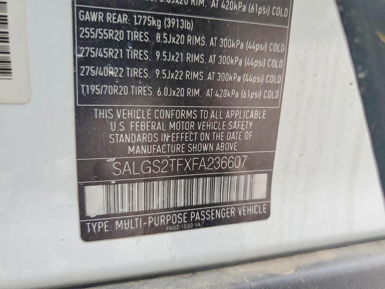 2015 Land Rover Range Rover Supercharged