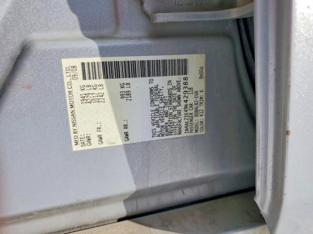 2009 Nissan Altima 2.5