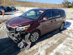 KIA salvage cars for sale: 2016 KIA Sedona ex