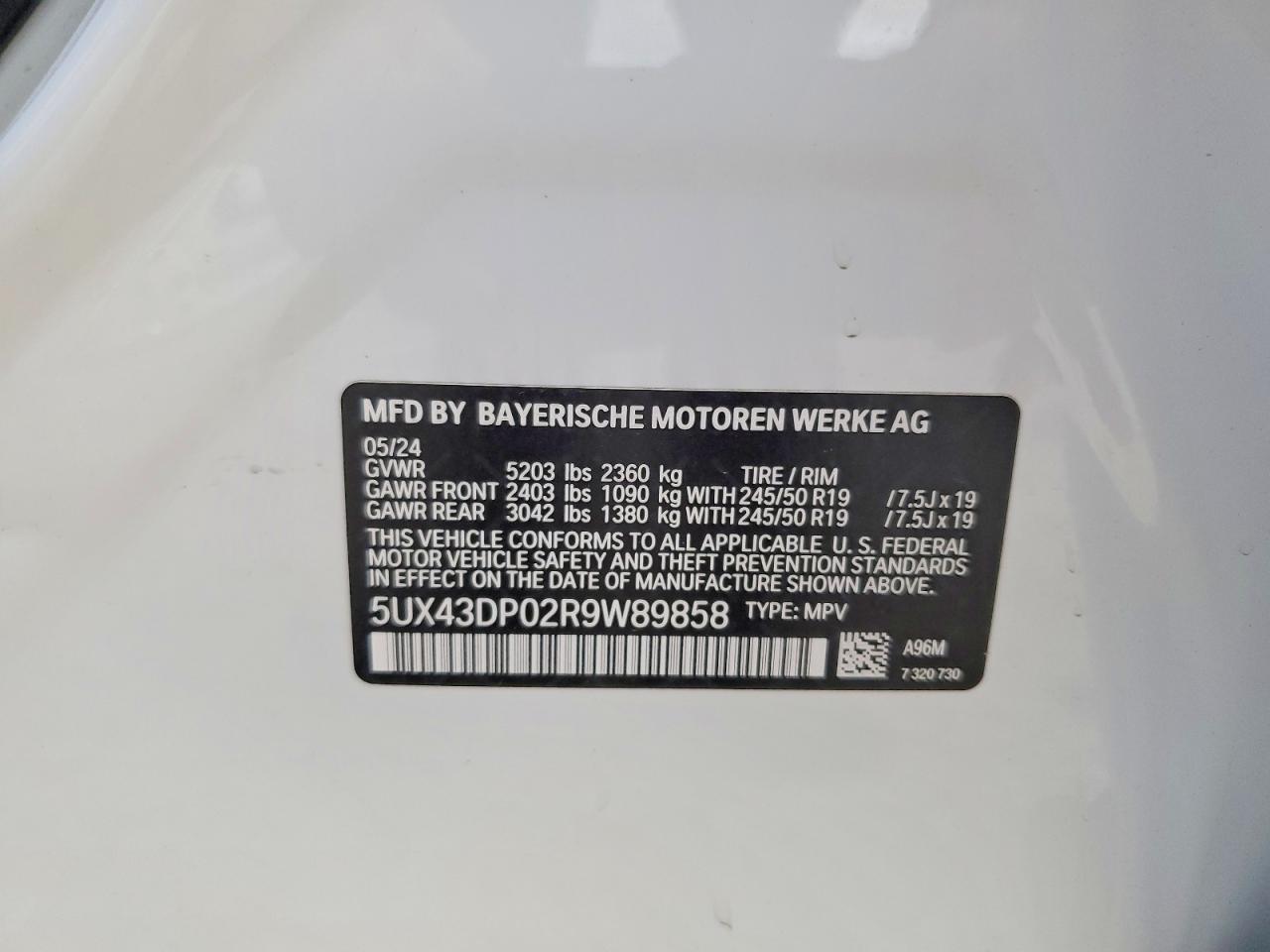 2024 BMW X3 Sdrive30i
