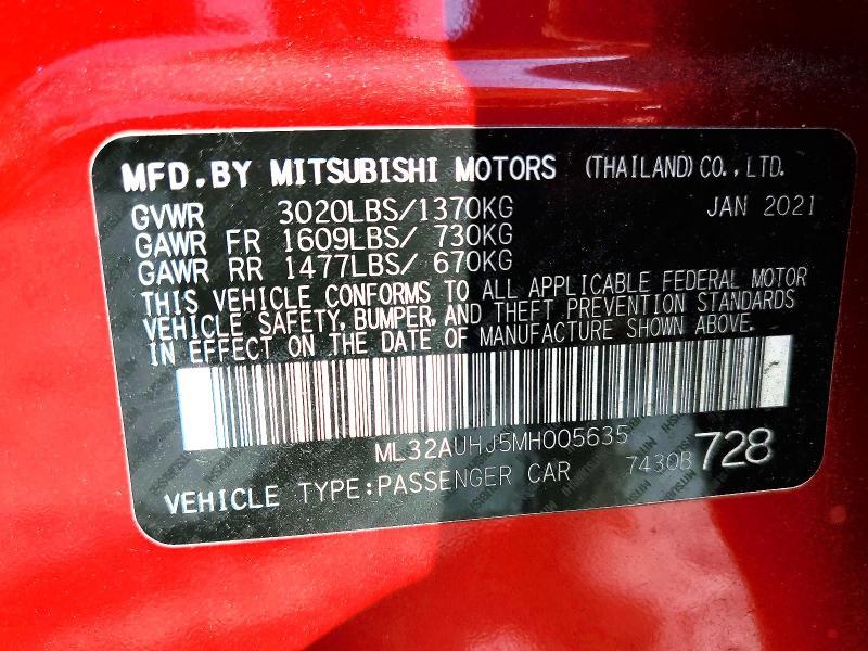 2021 Mitsubishi Mirage es