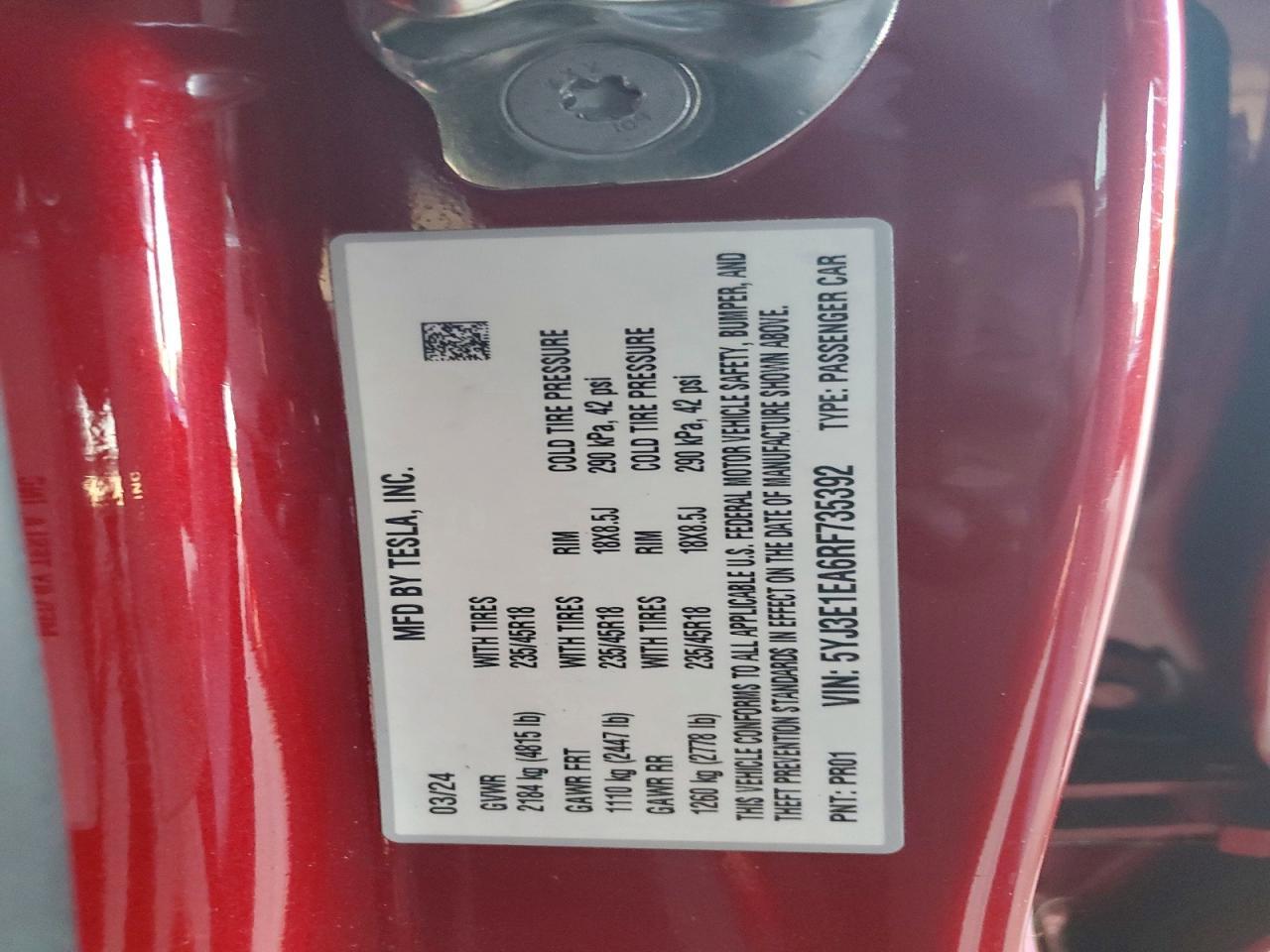 2024 Tesla Model 3
