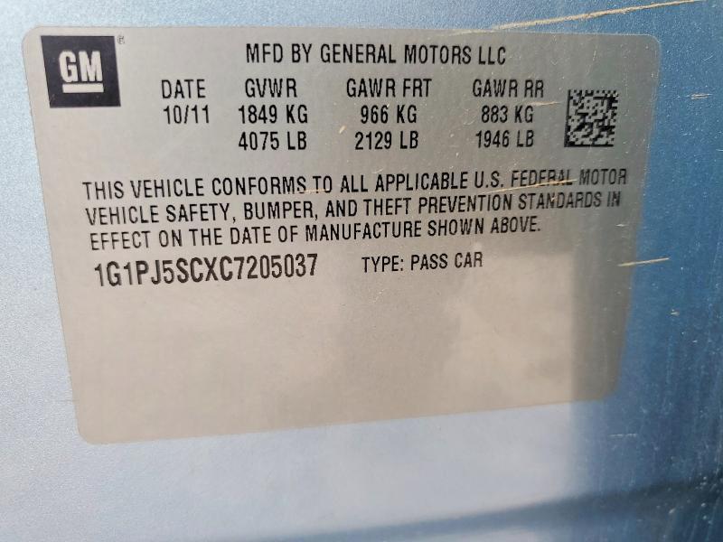 2012 Chevrolet Cruze eco