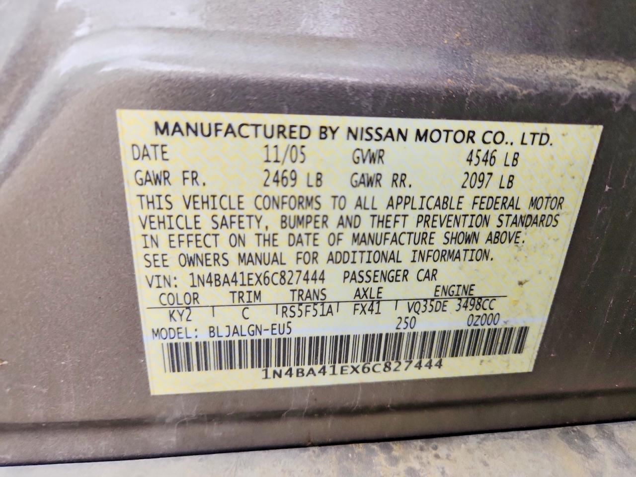 2006 Nissan Maxima se