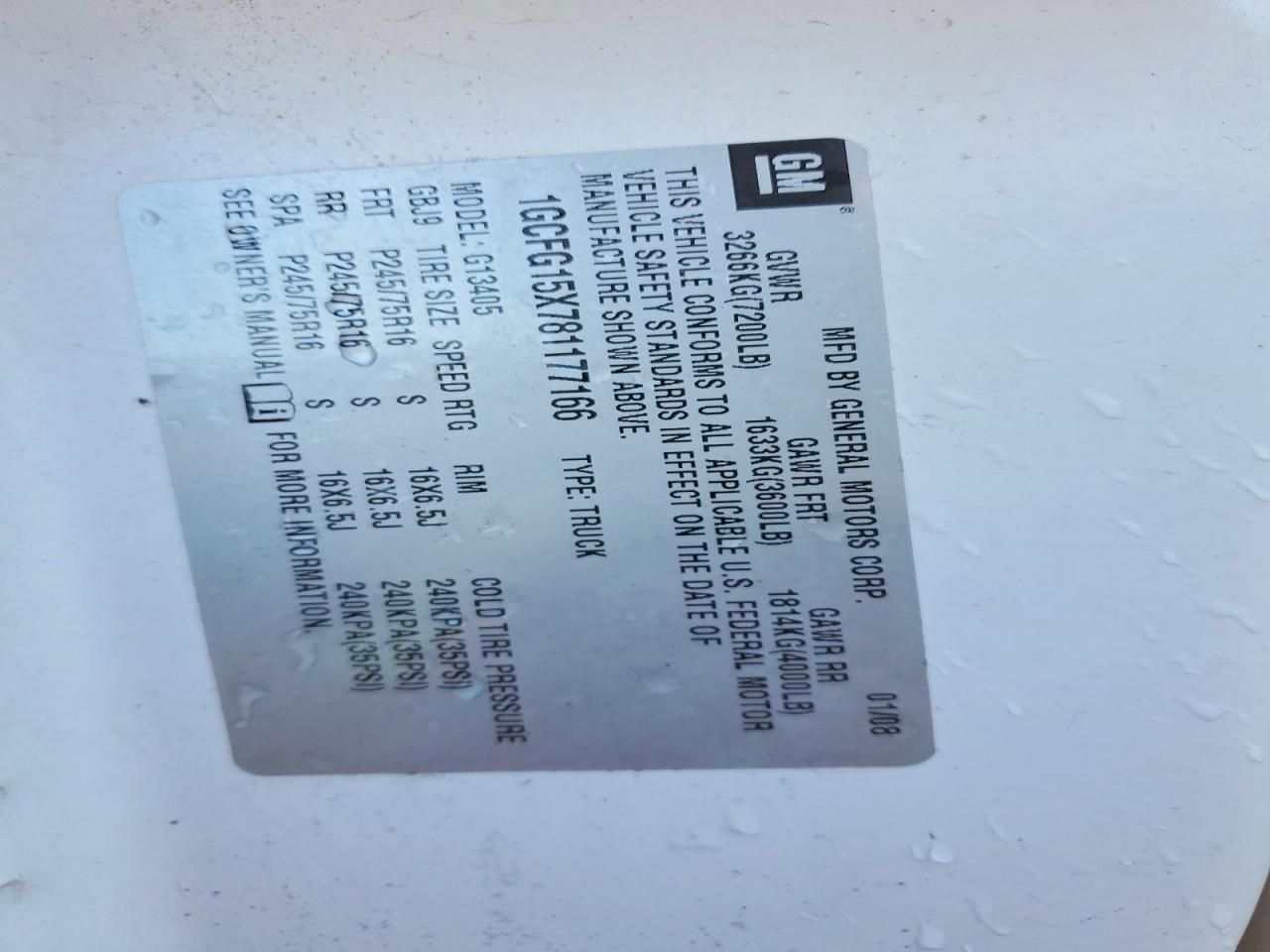 2008 Chevrolet Express G1500