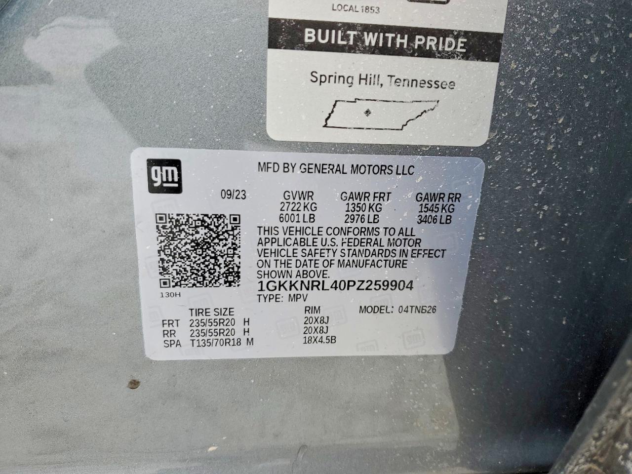 2023 GMC Acadia sle