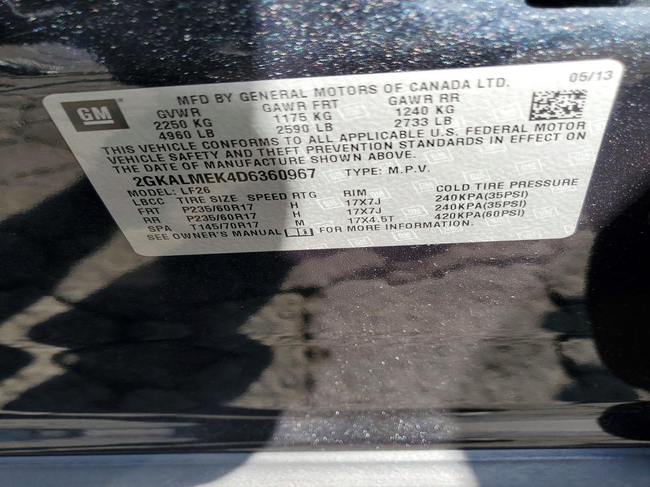 2013 GMC Terrain sle