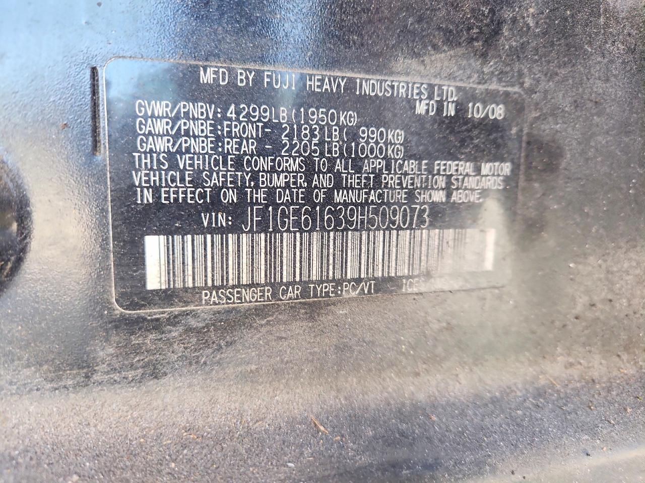 2009 Subaru Impreza 2.5i