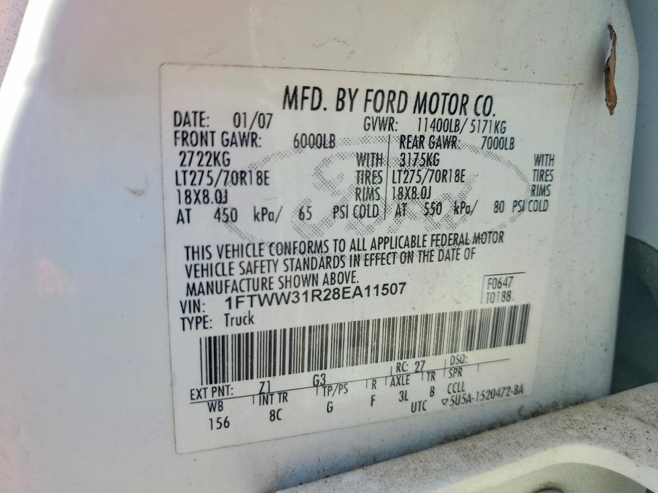 2008 Ford F350 SRW Super Duty