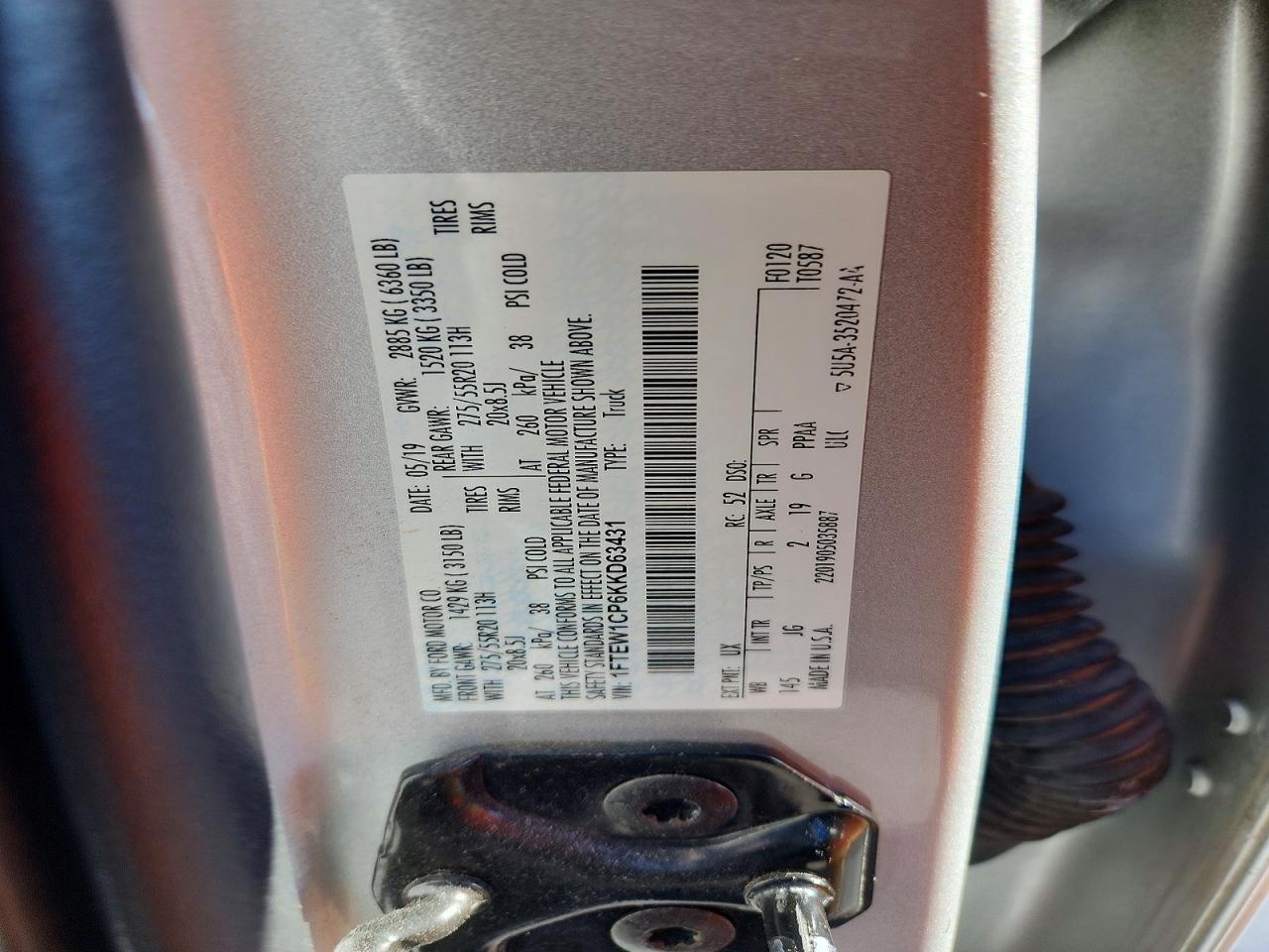 2019 Ford F150 Supercrew