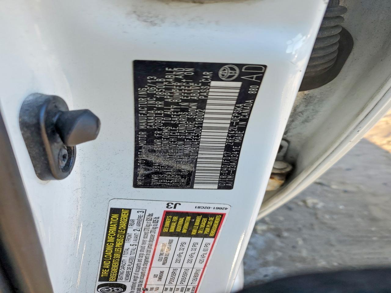 2013 Toyota Corolla Base