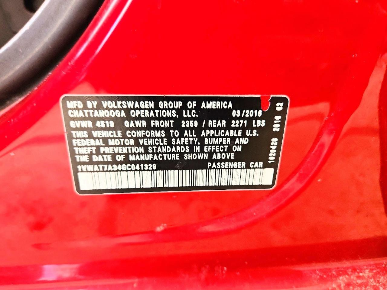 2016 Volkswagen Passat s