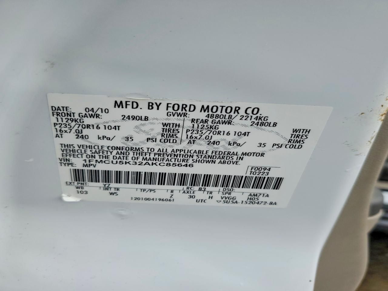 2010 Ford Escape Hybrid