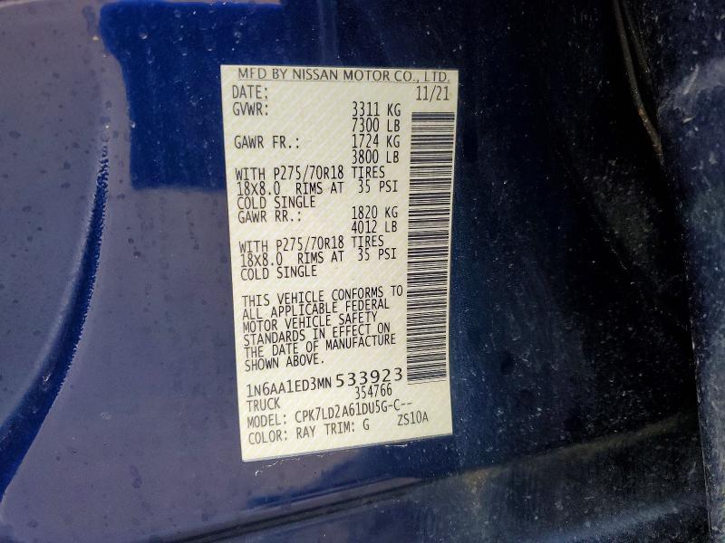 2021 Nissan Titan PRO-4X