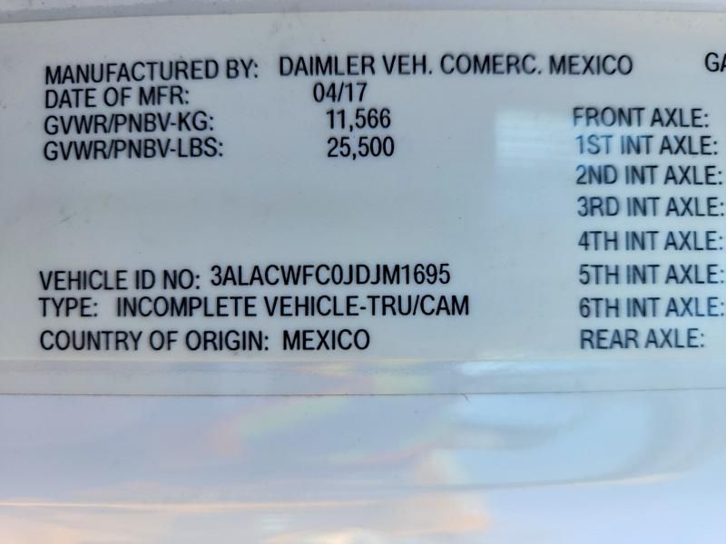 2018 Freightliner Business Class M2 BOX Truck