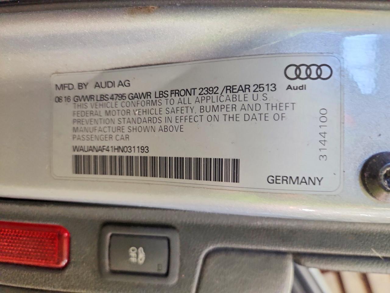 2017 Audi A4 Premium