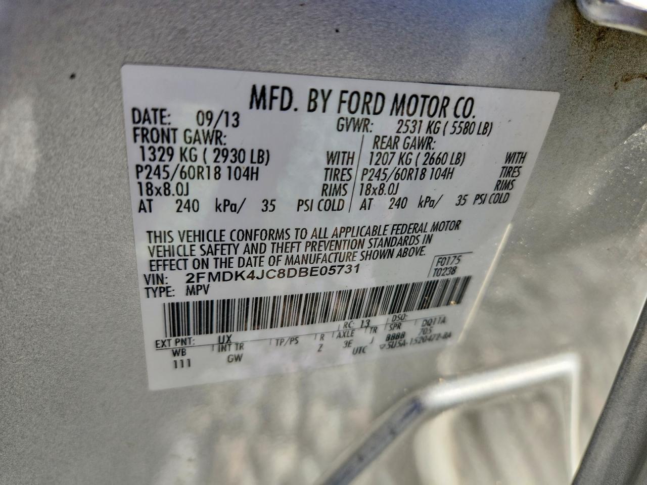 2013 Ford Edge sel