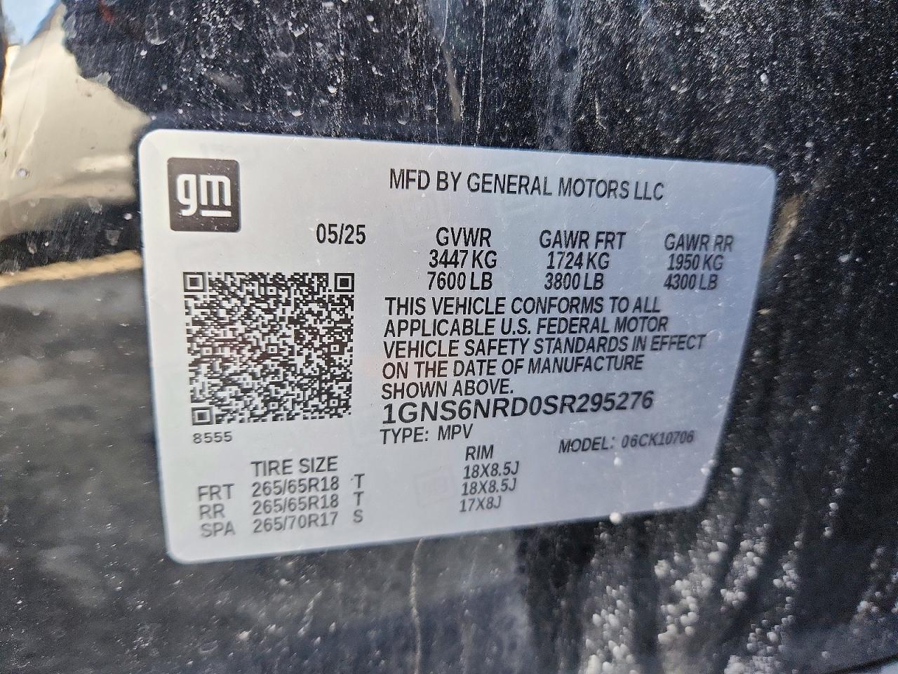 2025 Chevrolet Tahoe K1500 lt