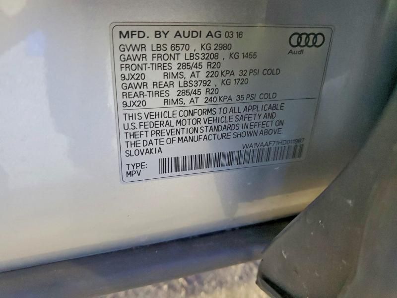 2017 Audi Q7 Prestige