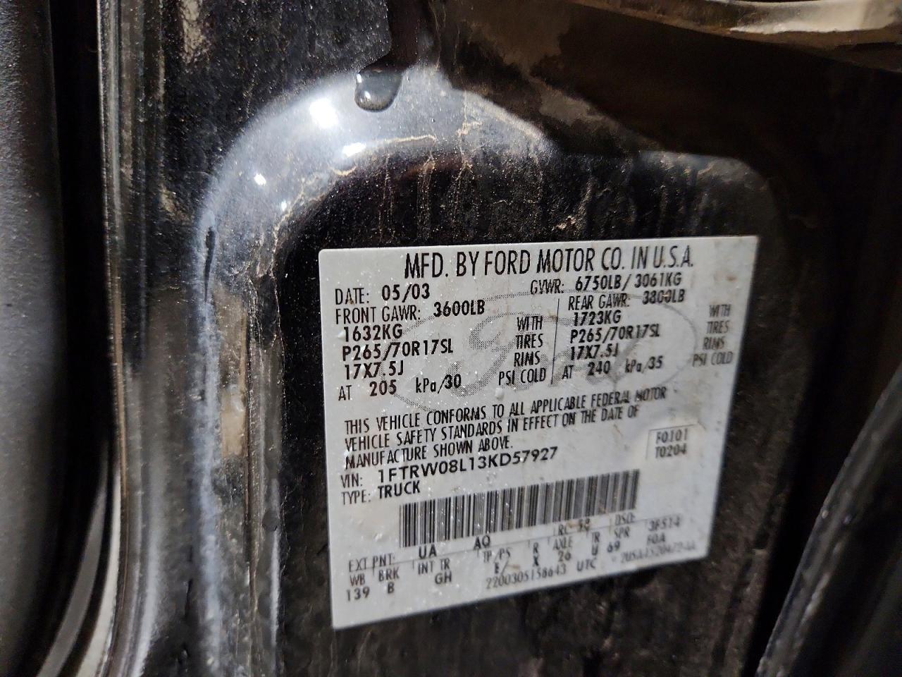 2003 Ford F150 Supercrew