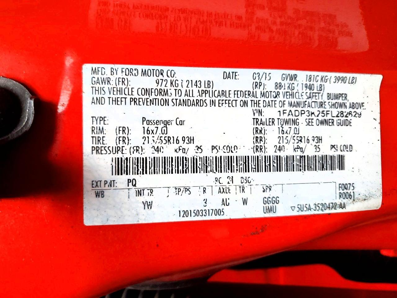 2015 Ford Focus se
