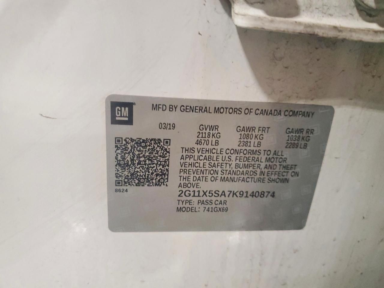 2019 Chevrolet Impala ls