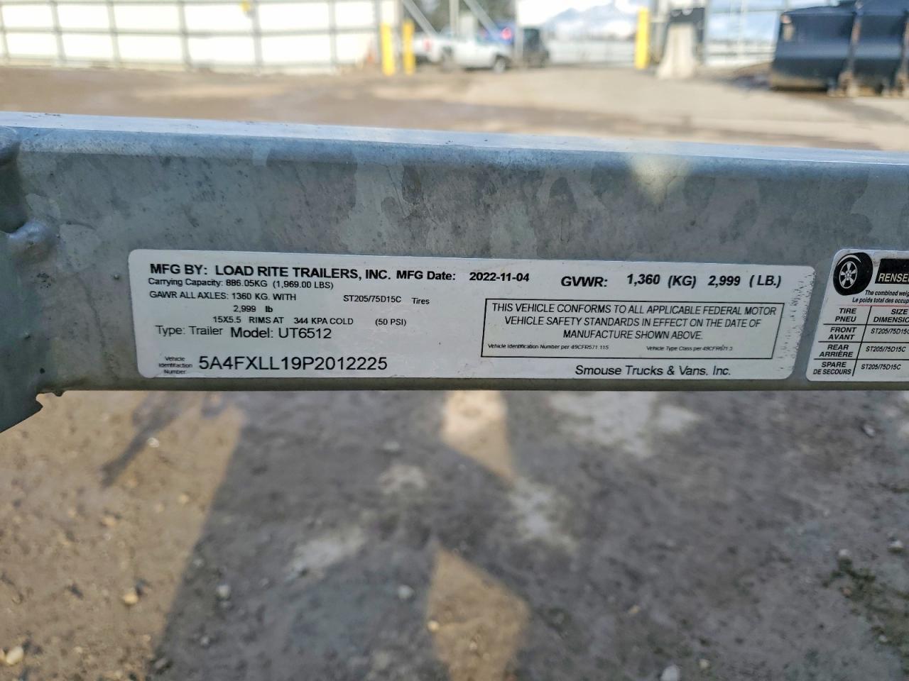 2023 Loadtrail UT6512 Utility Trailer
