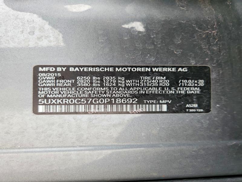 2016 BMW X5 Xdrive35i