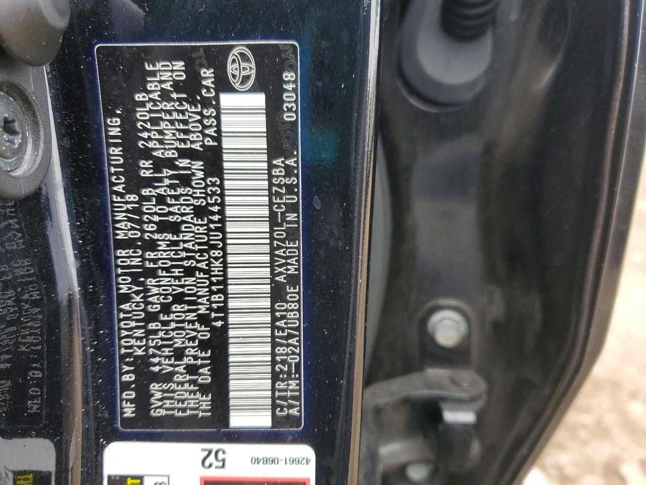 2018 Toyota Camry se